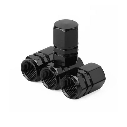 Valve dust caps - dust, black