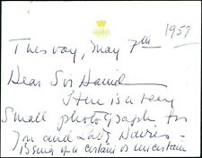 Royalty Duchess of Windsor (Wallis Simpson) two embossed cards handwritten