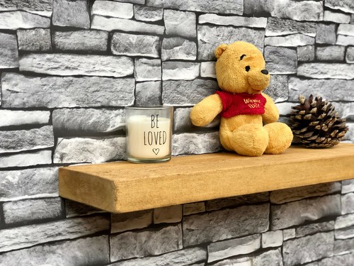 Rustic floating wall shelf - floating,
