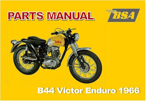 Bsa parts manual b44 - b44, victor