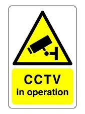 CCTV in operation sign - for