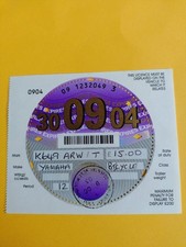 Tax Disc with Selvedge 30 09 04