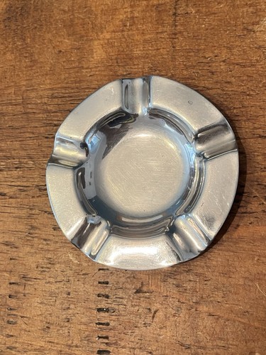 Small vintage metal ash tray - vintage,