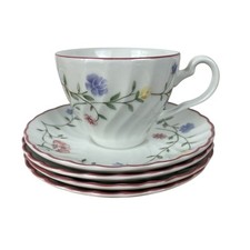 Set of 4 Johnson Brothers SUMMER CHINTZ COFFEE MUGS / CUPS Made in England