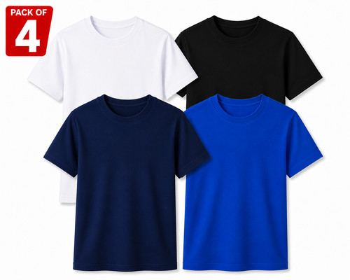 Kids plain shirts pack - kids, 4