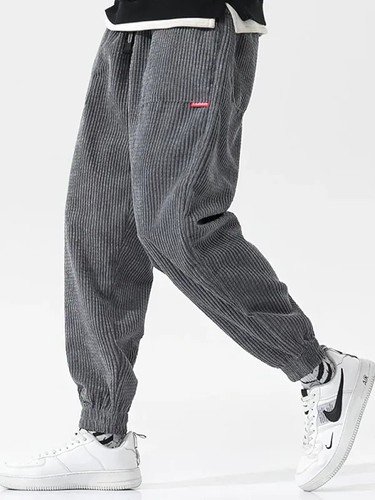 Men corduroy jogger - corduroy,