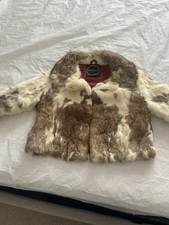 Rabbit Fur Coat Size 12
