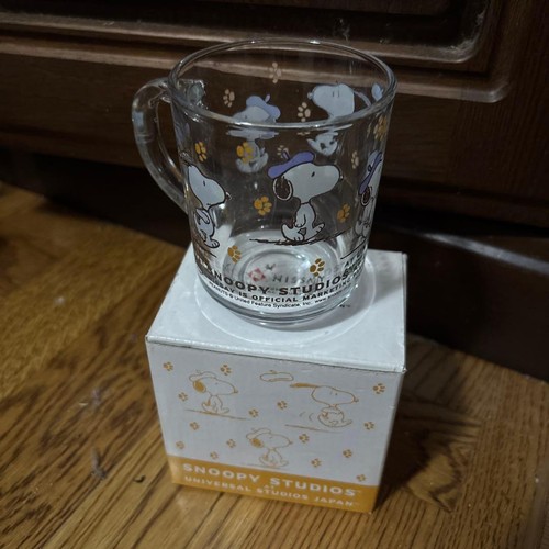 Snoopy glass mug - glass,