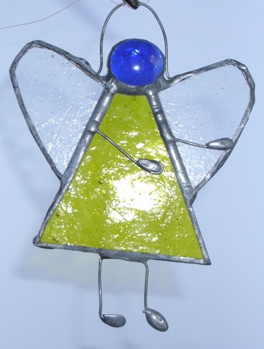 Stained glass angel handmade - stained,