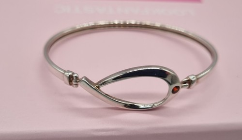 Sterling silver and garnet - silver,