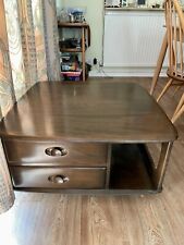 Ercol Dark Elm Pandora Box Coffee Table