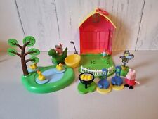 Peppa Pig Garden Shed Figure Scarecrow Duck Pond Barbecue  Gnome Mixed Bundle
