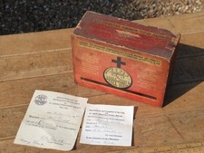 Antique / Vintage Wooden Charity Collection Box / A.P.F.Missions & St.Josephs