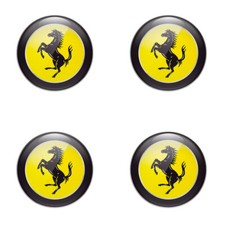 4pcs. Sticker Ferrari logo for