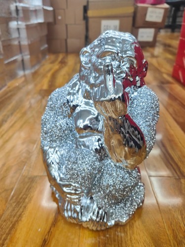Silver crushed sparkle monkey - silver,