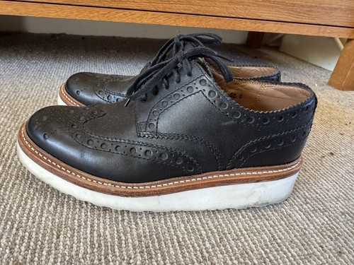 Grenson platform black leather - platform,