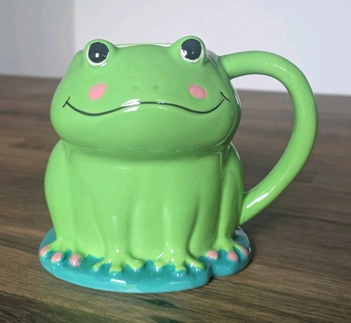Cute frog novelty mug - frog, tea