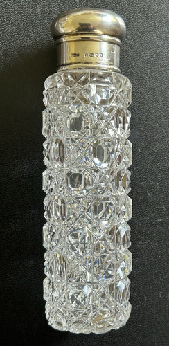 Victorian silver topped cut - silver,