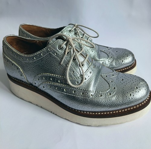 Grenson silver leather - silver, emily