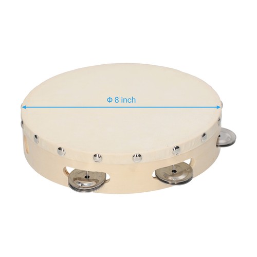Wooden tambourine goatskin - tambourine,