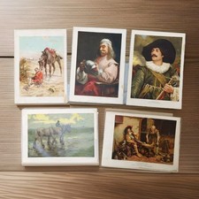 Set 5 Antique 1890 Old Masters
