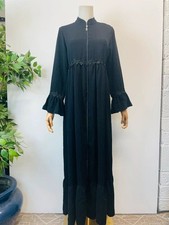 Black High Mandarin Collar