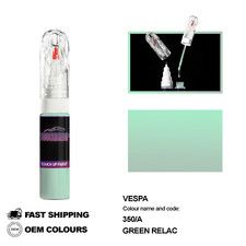 For VESPA GREEN RELAX 350A Touch Up Paint Pen Brush Fix Kit Scratch Chip Set