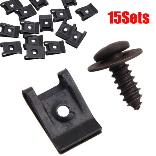 15sets metal type clip - u-type, with