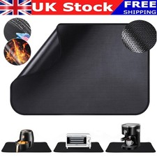 Fireproof Heat Mat Floor Protective-Mat Fire Pit Pad Flame Proof Resistant BBQ 。