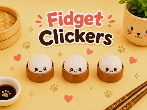 Fidget clickers cute dumpling - fidget,