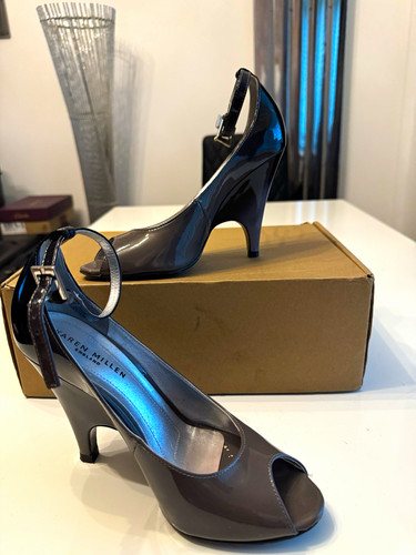 Karen millen grey patent - karen,