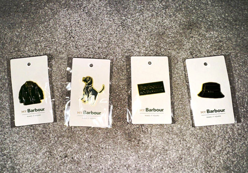 Barbour enamel pin - barbour, set