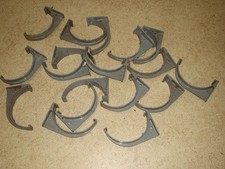 18 GREY PLASTIC GUTTER MOUNTING CLIPS FOR A 4 INCH GUTTER HARDWARE