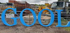 " GOOL ", " LOGO " LARGE  5FT HIGH ALUMINIUM LETTERS  IDEAL MAN CAVE STAGE PROP 