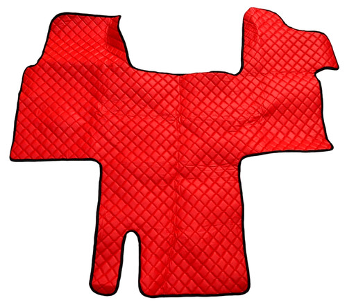 Red eco leather floor - floor, mats