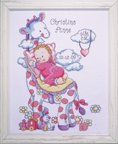Design works giraffe baby girl - works,