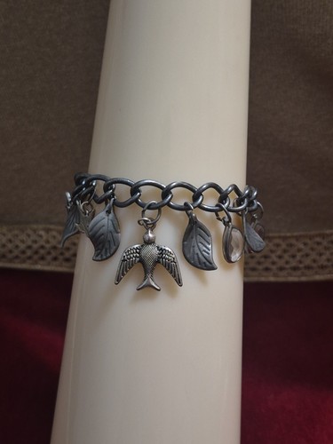 Vintage style silver charm - vintage-style,