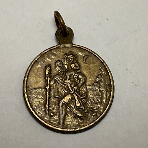 Little antique bronze saint - antique,