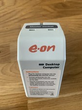 E.ON Power 3 Way Surge Powerdown Plug Socket Adaptor Desktop Computer DSK105EON