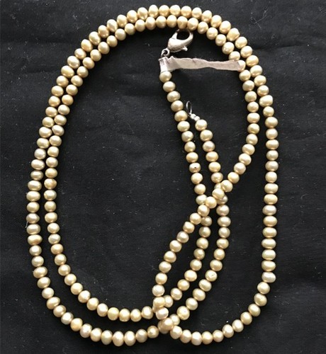 Pearl necklace long - necklace, genuine
