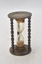Antique brass hourglass - hourglass, sand