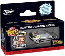 Funko Bitty Pop! Back To The Future Marty McFly & DeLorean Time Machine