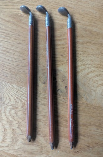Golf club pencils - pencils, tartan