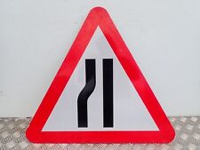 ROAD NARROWS ON LEFT AHEAD ROAD SIGN DOT517