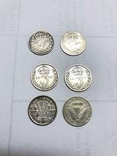 Silver 3 pennies British 3d