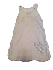 Pale Blue Monkey Velour Sleeping Bag Sack 6-12 Months Less Than 4 Tog
