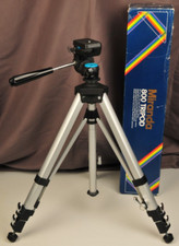 Miranda 800 Tripod Low Level Splay, Max Height 133cm Quick Release / Spiked Feet