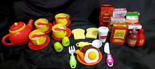 Kids 35 Piece Role Play Tea Set, Play Food, Utensils & Groceries Bundle VGC