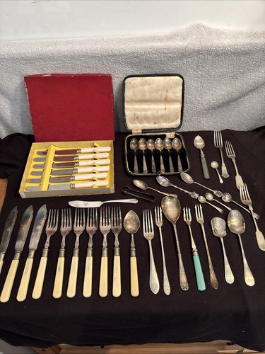 Vintage cutlery items - cutlery, as