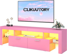 Pink 63" Modern TV Stand with